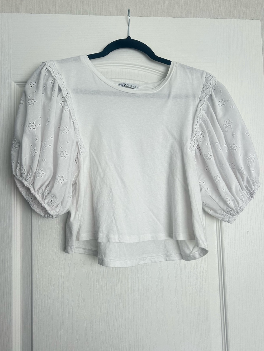 ZARA Top with Eyelet Sleeves